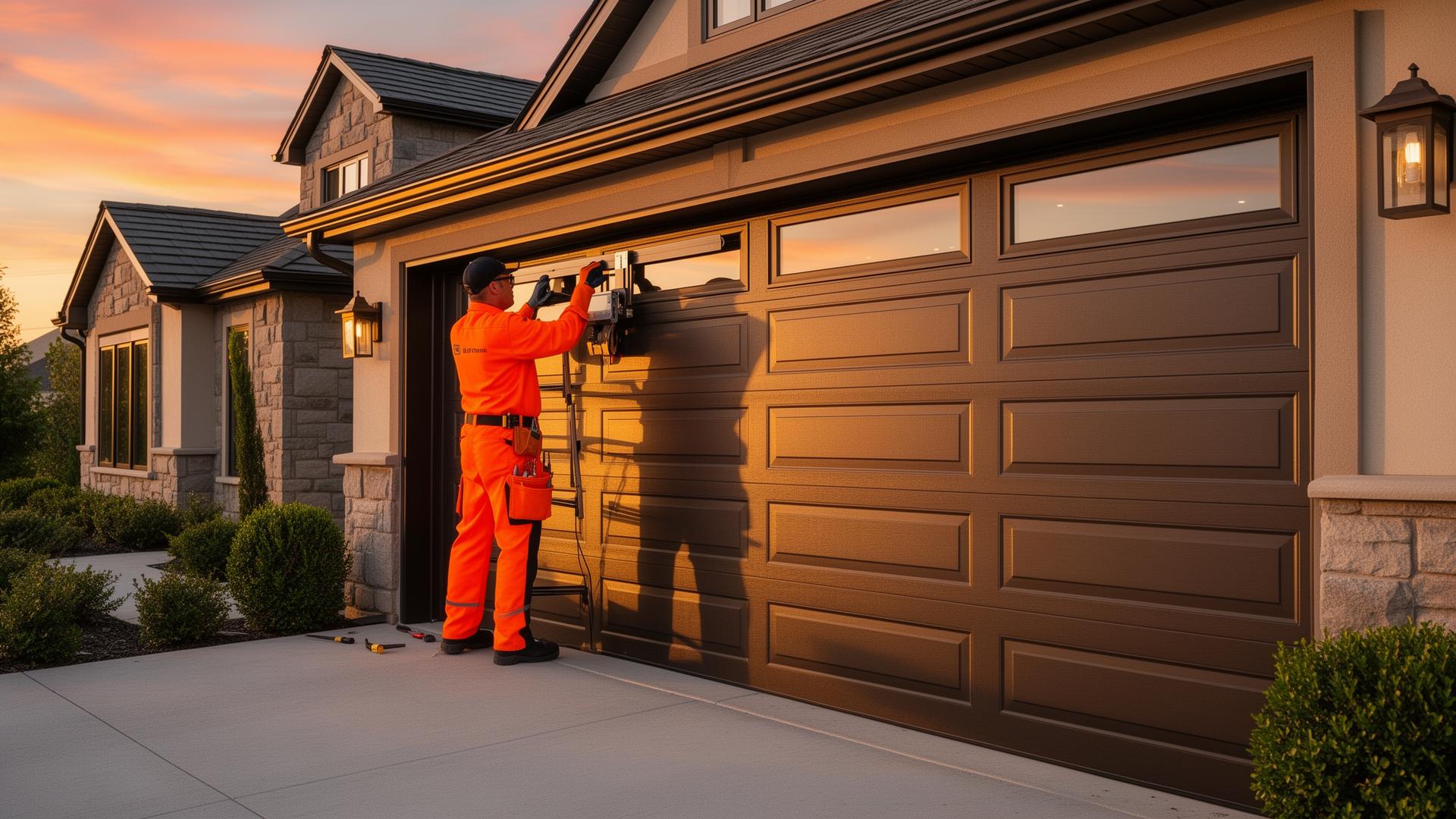 Professional garage door installation in Killbuck, Ohio - modern residential garage with new door